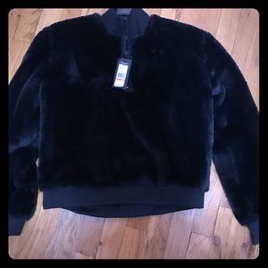 Kenneth Cole faux fur pullover